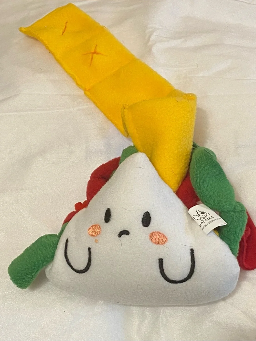 Nocciola Plush Onigiri Treat Dispenser Dog Toy